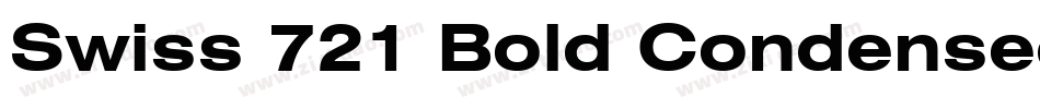 Swiss 721 Bold Condensed BT(1)字体转换